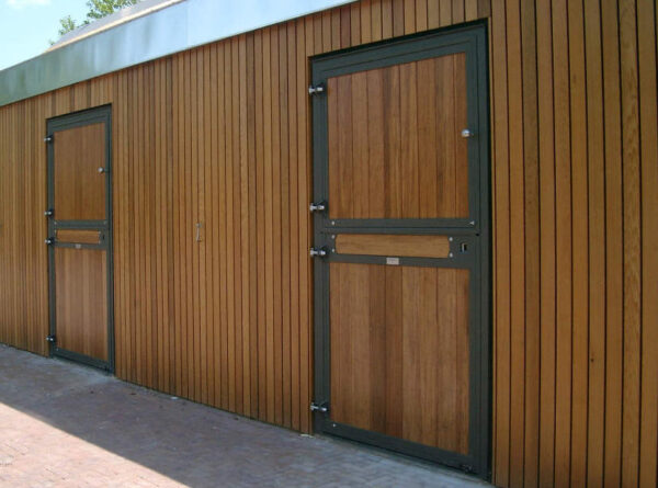 external solid timber single barn doors