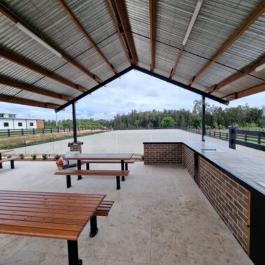 The Stables of Camden - Harrington Grove Riding Arena by Killahy Equine Projects