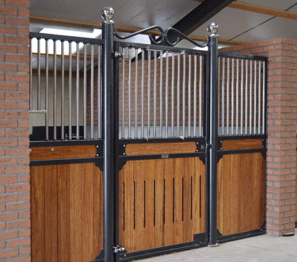 lexington internal stable panels with brick detail surrounding